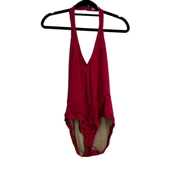Victoria's Secret Maroon‎ Halter Swimsuit size Small - Picture 1 of 6